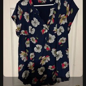 Papermoon Navy Floral Blouse